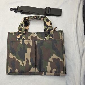Camo Canvas Tote Shoulder Crossbody  Bag Camouflage